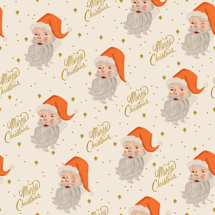 Holiday Classics II, Santa in Cream Metallic