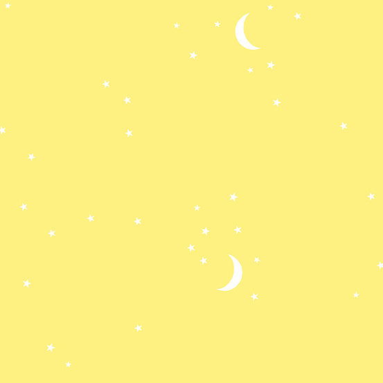 Moon and Stars in Yellow