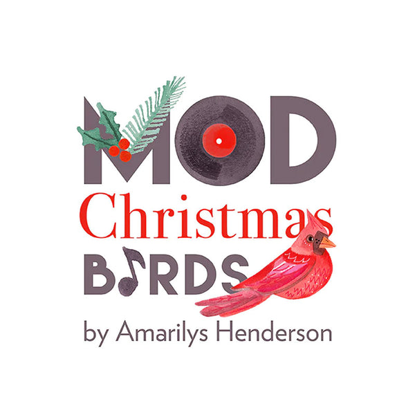 Mod Christmas Birds by Amarilys Henderson