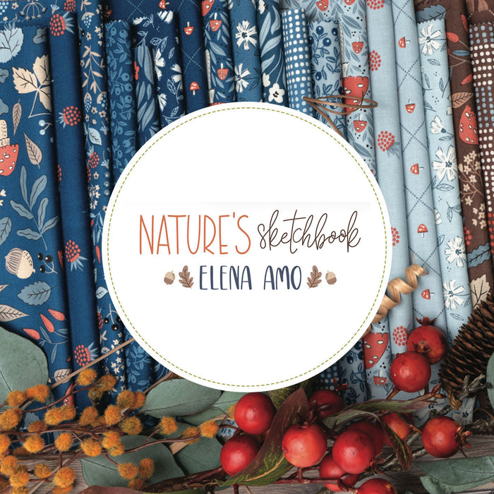 Nature's Sketchbook by Elena Amo - Moda Fabrics