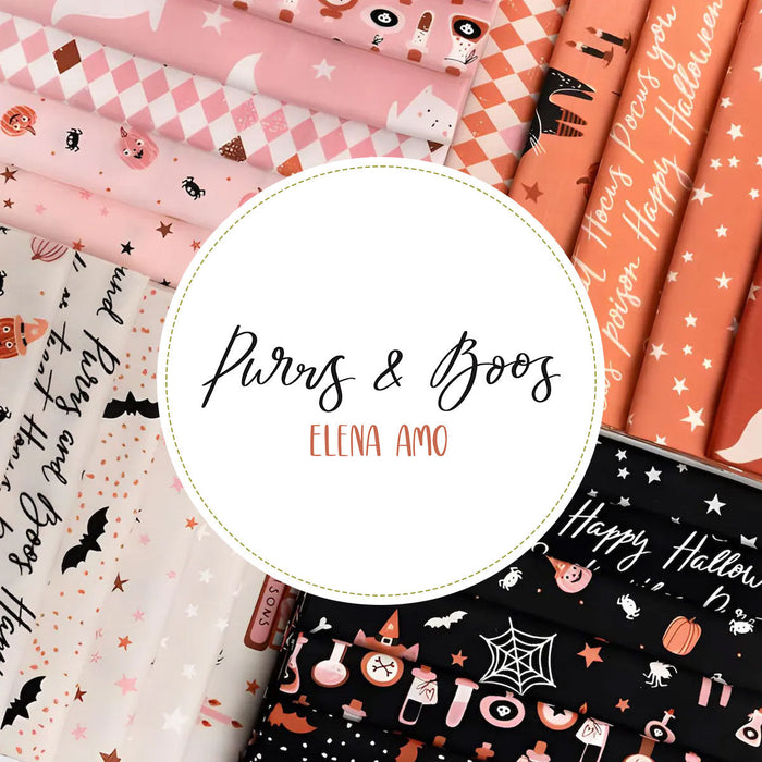 Purrs and Boos by Elena Amo - Moda Fabrics