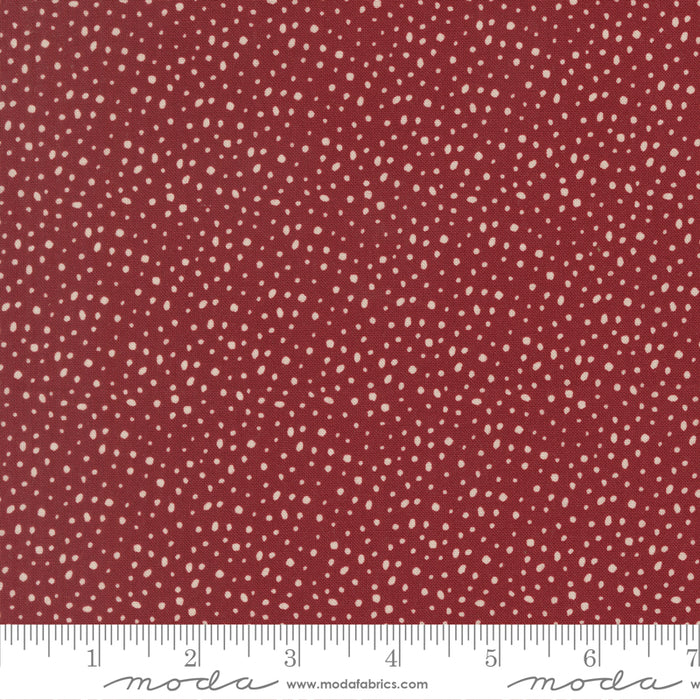 *PRE-ORDER* Gingerbread Lane, Flurry Dots in Cranberry