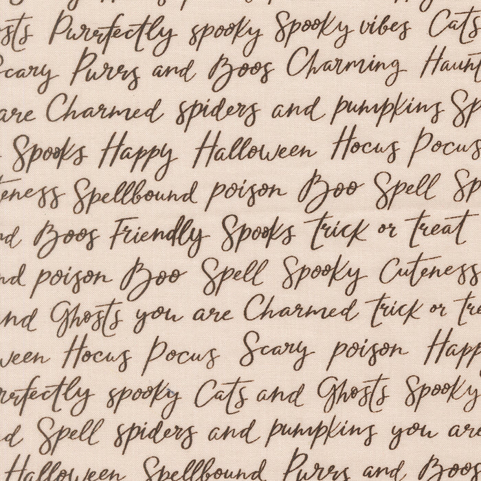 Purrs and Boos, Happy Halloween Lettering in Moonbeam
