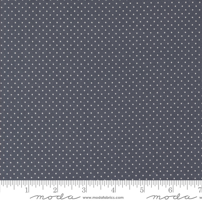 Sun-Drenched, Farmhouse Dot in Indigo