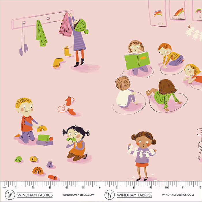 Heather Ross Favorites, Kindergarten in Pink
