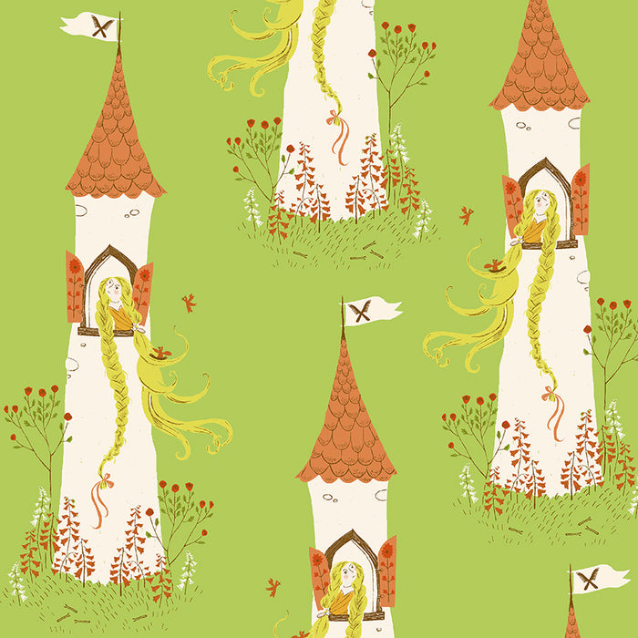 Heather Ross Favorites, Rapunzel in Green