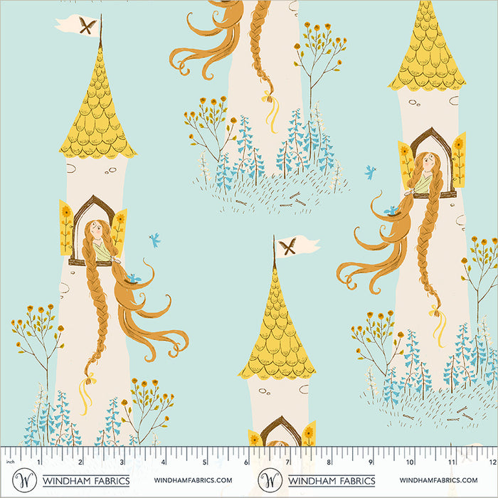 Heather Ross Favorites, Rapunzel in Aqua