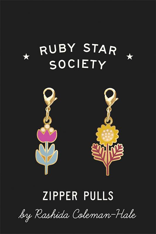 Ruby Star Society Zipper Pulls - Rashida - Flowers