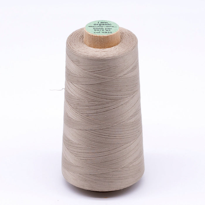 Scanfil Organic Cotton Thread - Cone - 50wt - 5000 yd - Crockery