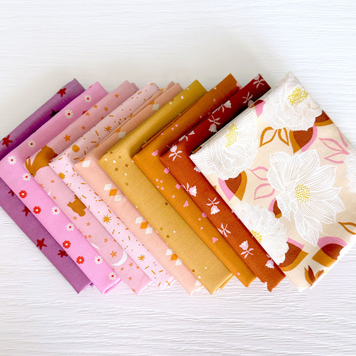 Warm Glow - Bloomerie Bundle - fat quarter bundle