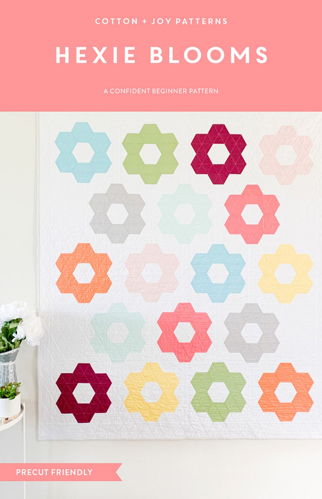 Hexie Blooms quilt pattern by Cotton + Joy