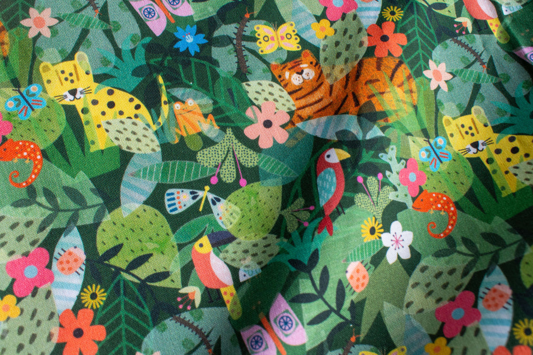 Save the Planet, In the Jungle - 1 yard 13" REMNANT