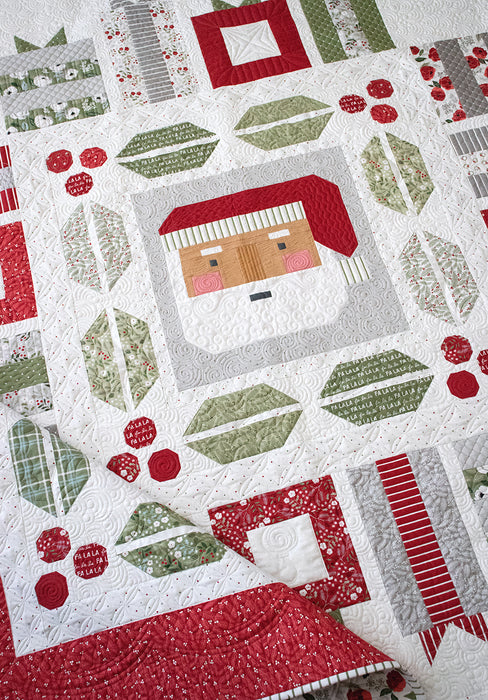 Jolly Holiday quilt kit featuring Christmas Eve by Lella Boutique
