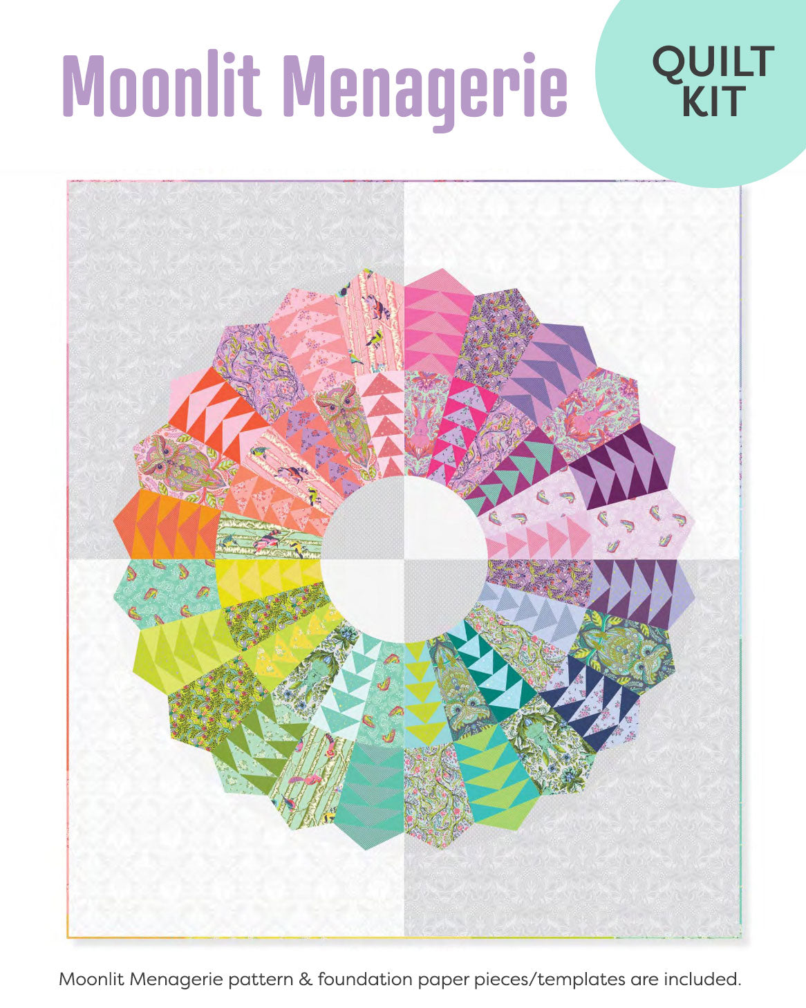 Kit De Couette Ménagerie Moonlit Par Tula Pink - Neuf, Motif Unique