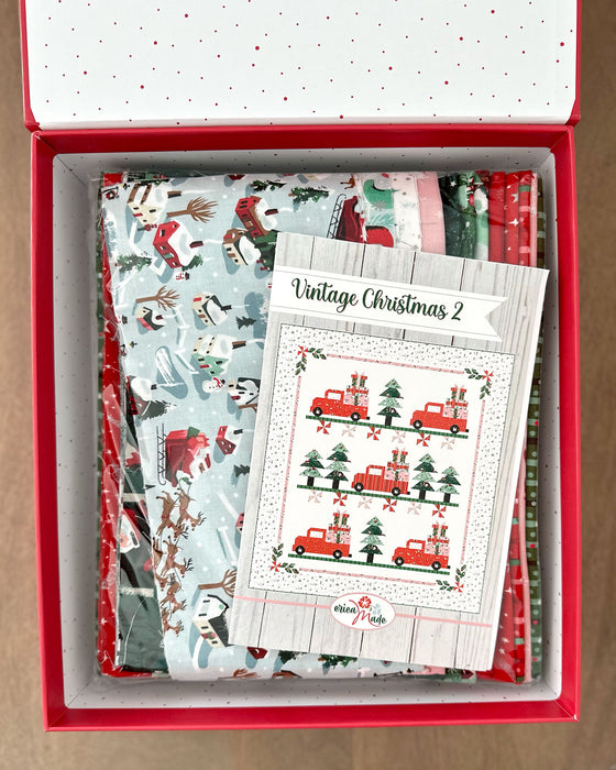 Vintage Christmas 2 quilt kit featuring Twas by Jill Howarth