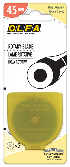 Olfa 45mm Rotary Blade refill (5-pack)