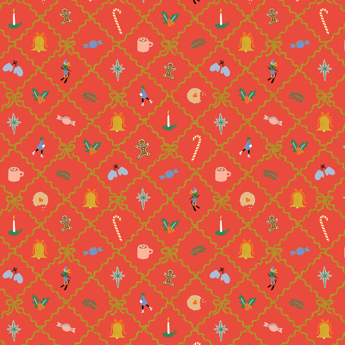 Holiday Classics IV, Holiday Charm in Red and Metallic Gold