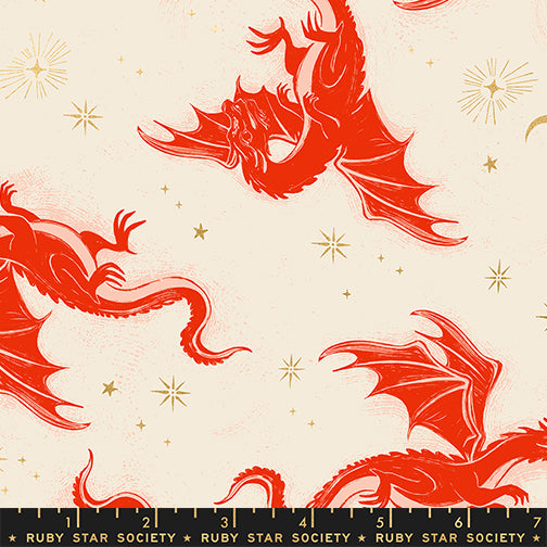 Fireglow, Etched Dragons in Dark Ruby