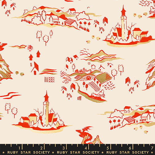 Fireglow, Mountain Town in Dark Ruby Metallic