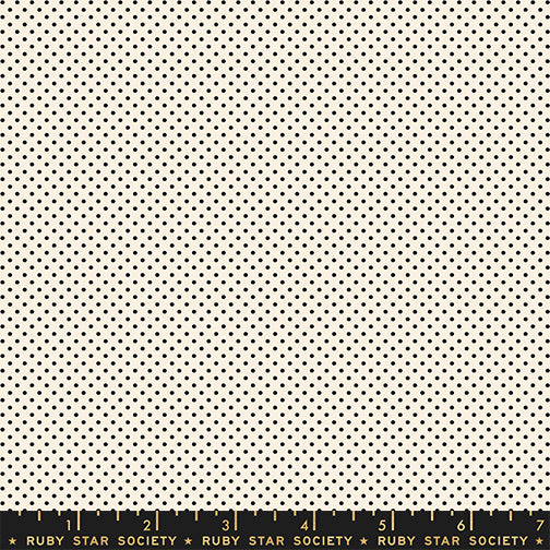 1-800-Calico, Mini Dot in Black on Natural