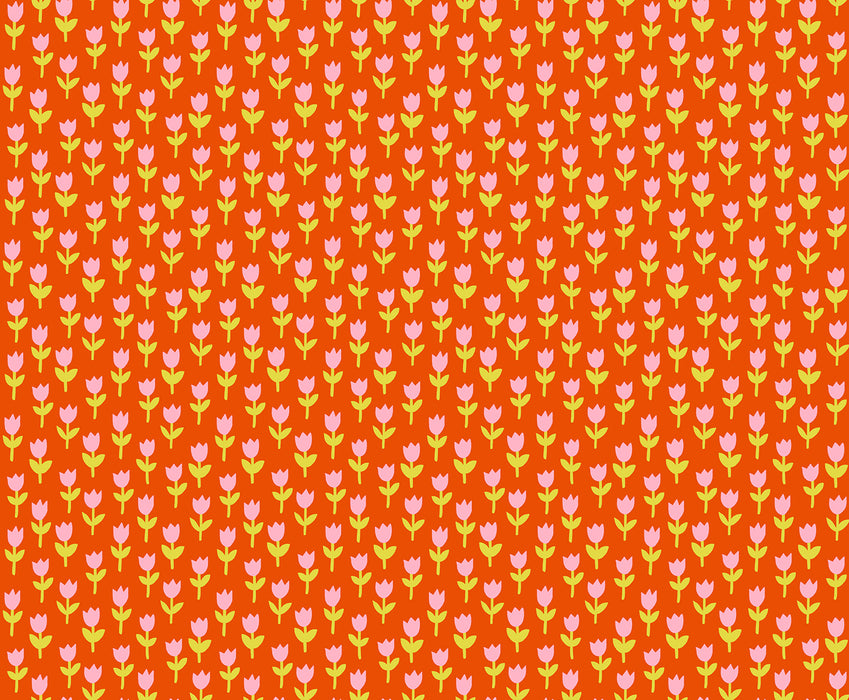 1-800-Calico, Tulips in Warm Red