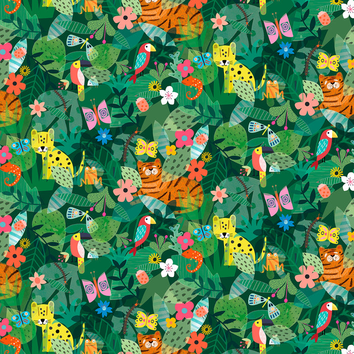 Save the Planet, In the Jungle - 1 yard 13" REMNANT