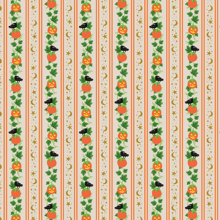 Halloween III, Pumpkin Patch in Linen Metallic