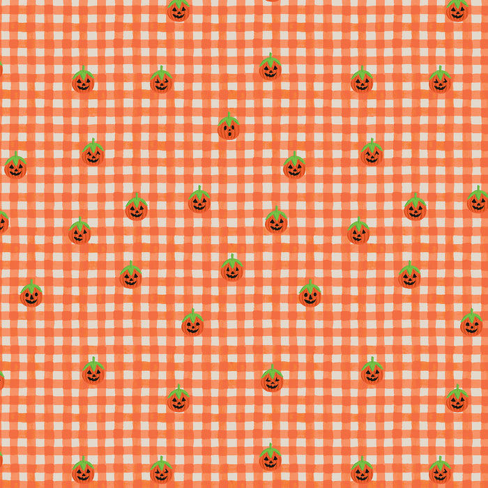 Halloween III, Pumpkin Gingham in Orange
