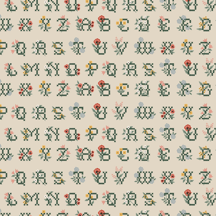 *PRE-ORDER* Home Sweet Home, Cross Stitch Letters in Linen