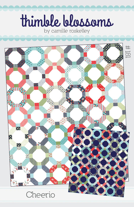 Cheerio quilt pattern by Thimble Blossoms