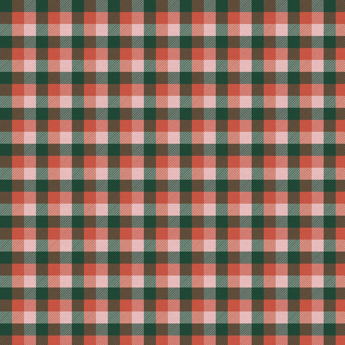 Home for Christmas, Plaid in Red & Green