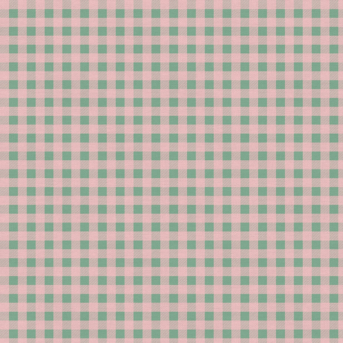 Home for Christmas, Plaid in Pink & Green