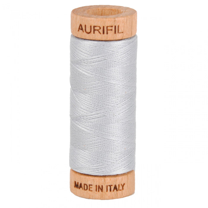 Aurifil 80wt Cotton Mako thread (300-yard spool) - Dove