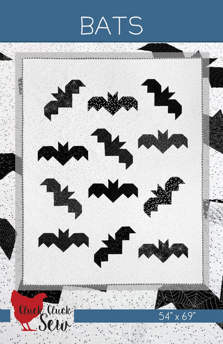 Bats quilt pattern by Cluck Cluck Sew