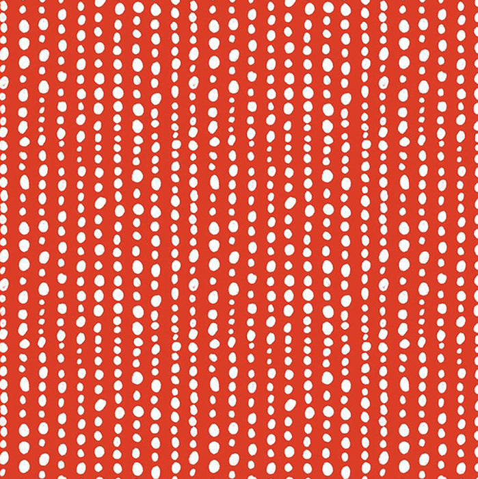 Cozy Holidays, Horizontal Dots in Red