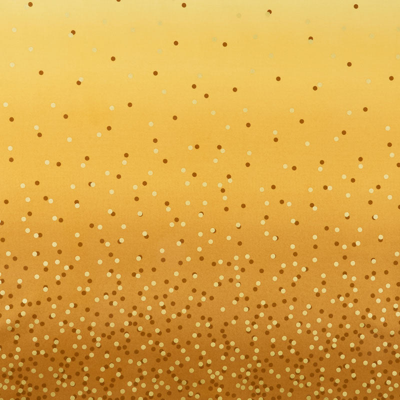 Ombre Confetti Metallic in Mustard - SOLD BY THE YARD