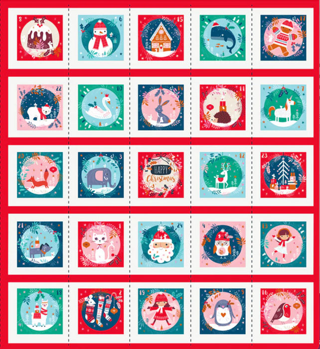 Merry & Bright Advent Calendar panel