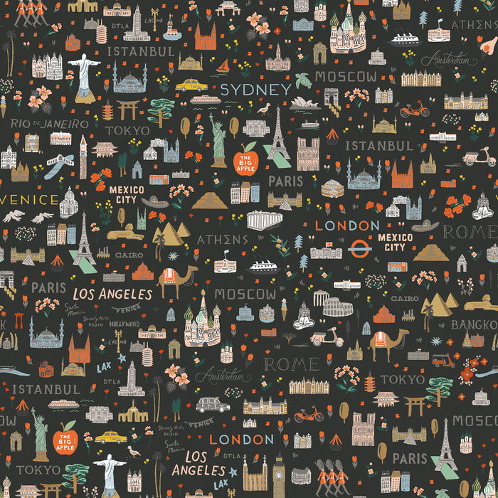 Bon Voyage, World Traveler in Black