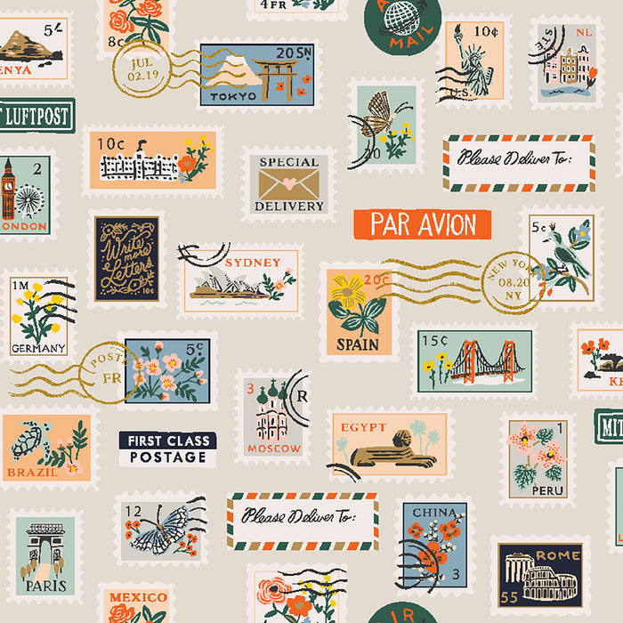 Cities + Maps Fabric
